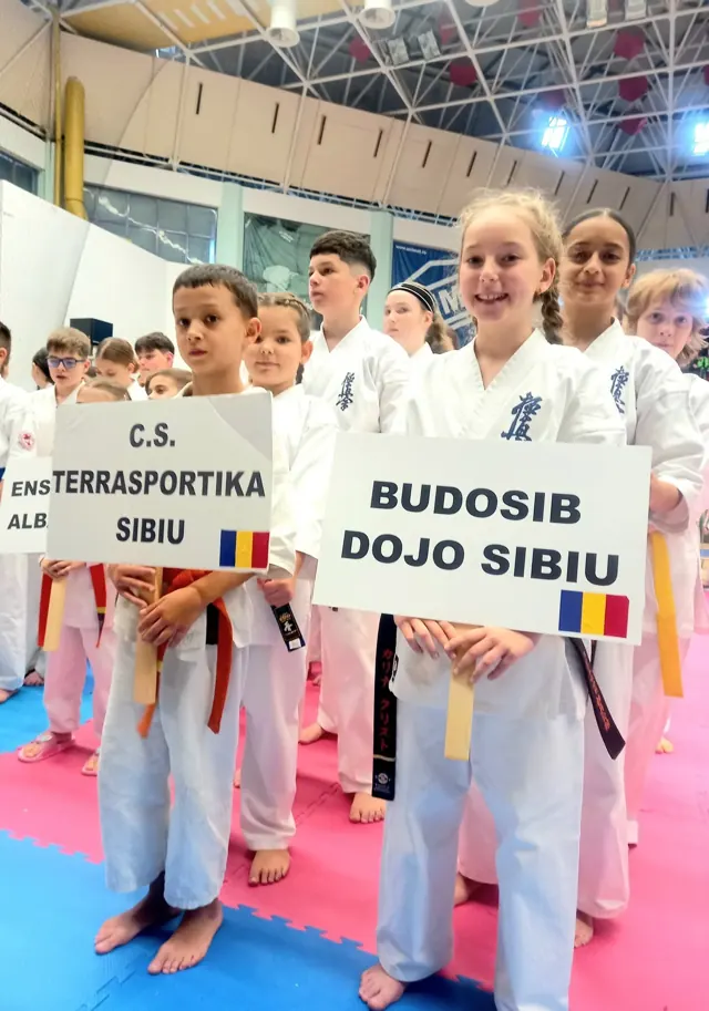 Echipa Budosib Dojo Sibiu la Romanian International Cup